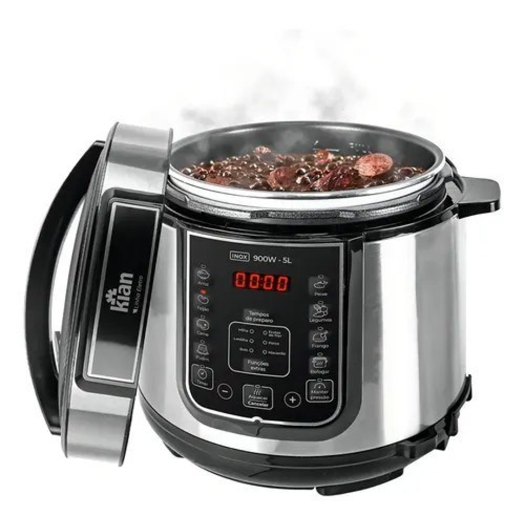 Panela de Pressão Elétrica 5 Litros Kian Inox
