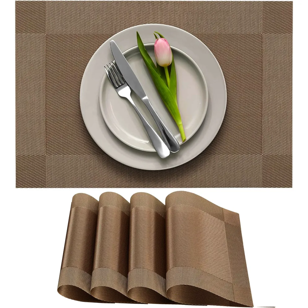 Kit Jogo Americano Rectangular Impermeável 45x30cm - 4 Peças