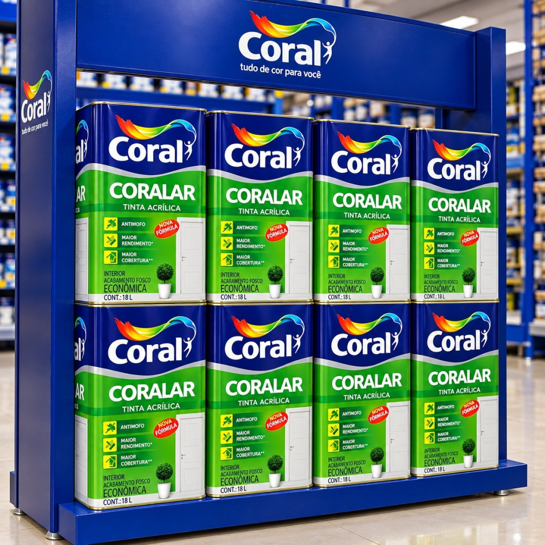 Tinta Coralar Anti Mofo Acrilica Coral 18L