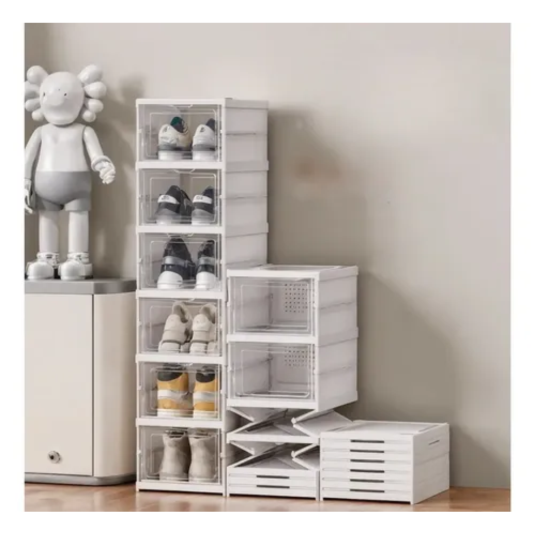 Sapateira Vertical Empilhável 6 Pares Organizador De Calçados
