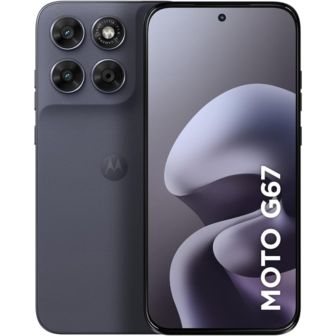 Smartphone Motorola Moto G67 5G - 256GB 12GB (4GB RAM + 8GB RAM Boost) camera 50MP Sony Lytia 600, tela 1.5K extreme Amoled 120hz, ultrarresistente - Chumbo