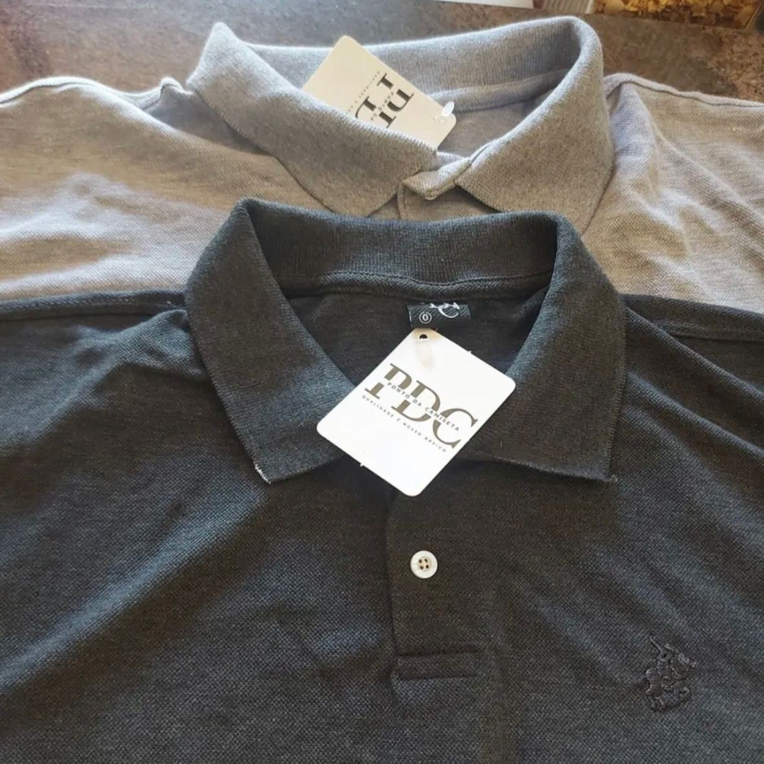 Kit com 2 Camisa Polo Piquet Premium