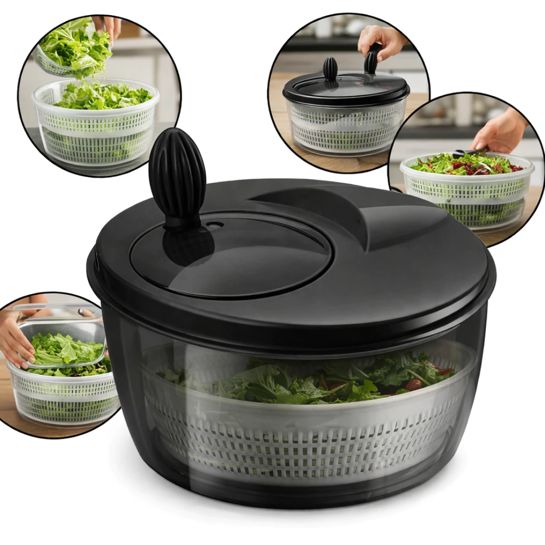 Centrífuga De Salada Secador Verduras Manual 4l