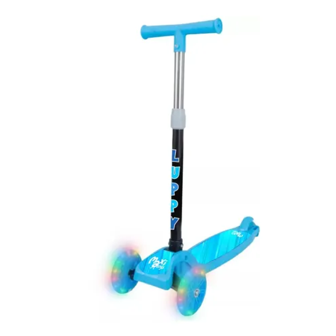 Patinete Maxi Toys Infantil 3 Rodas com Led Dobrável