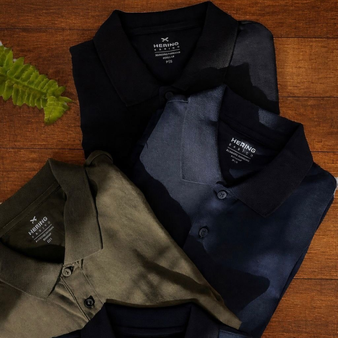 Kit 2 Camisas Gola Polo Hering