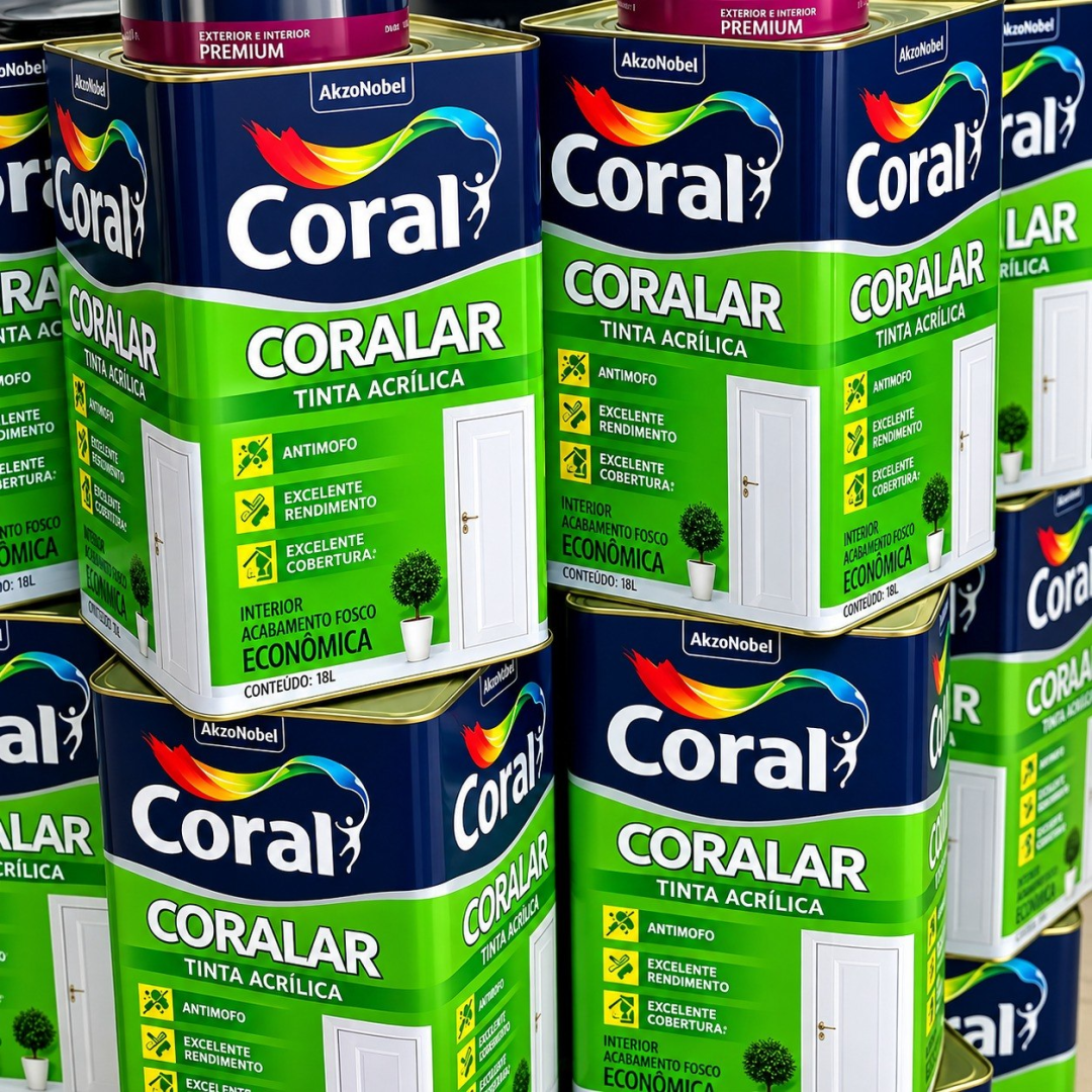 Tinta Coralar Anti Mofo Acrilica Coral 18L