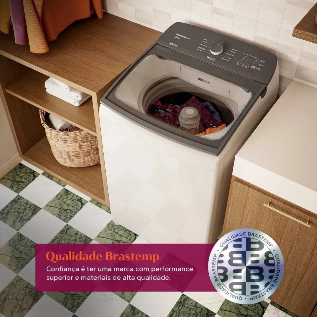 Máquina De Lavar Brastemp 16kg Branca - Bwf16ab 220v Branco
