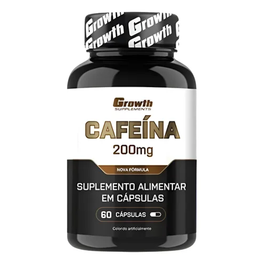 Cafeína 200mg 60 Caps Growth Supplements