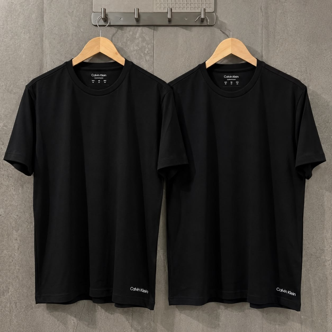 Kit com 2 Camisetas Crew-neck Calvin Klein