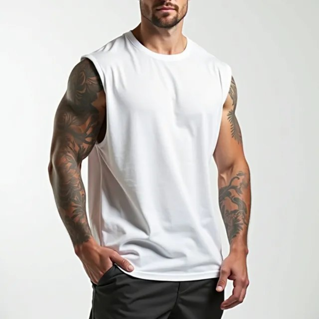 Regata Masculina Oversized Machão 100% Algodão