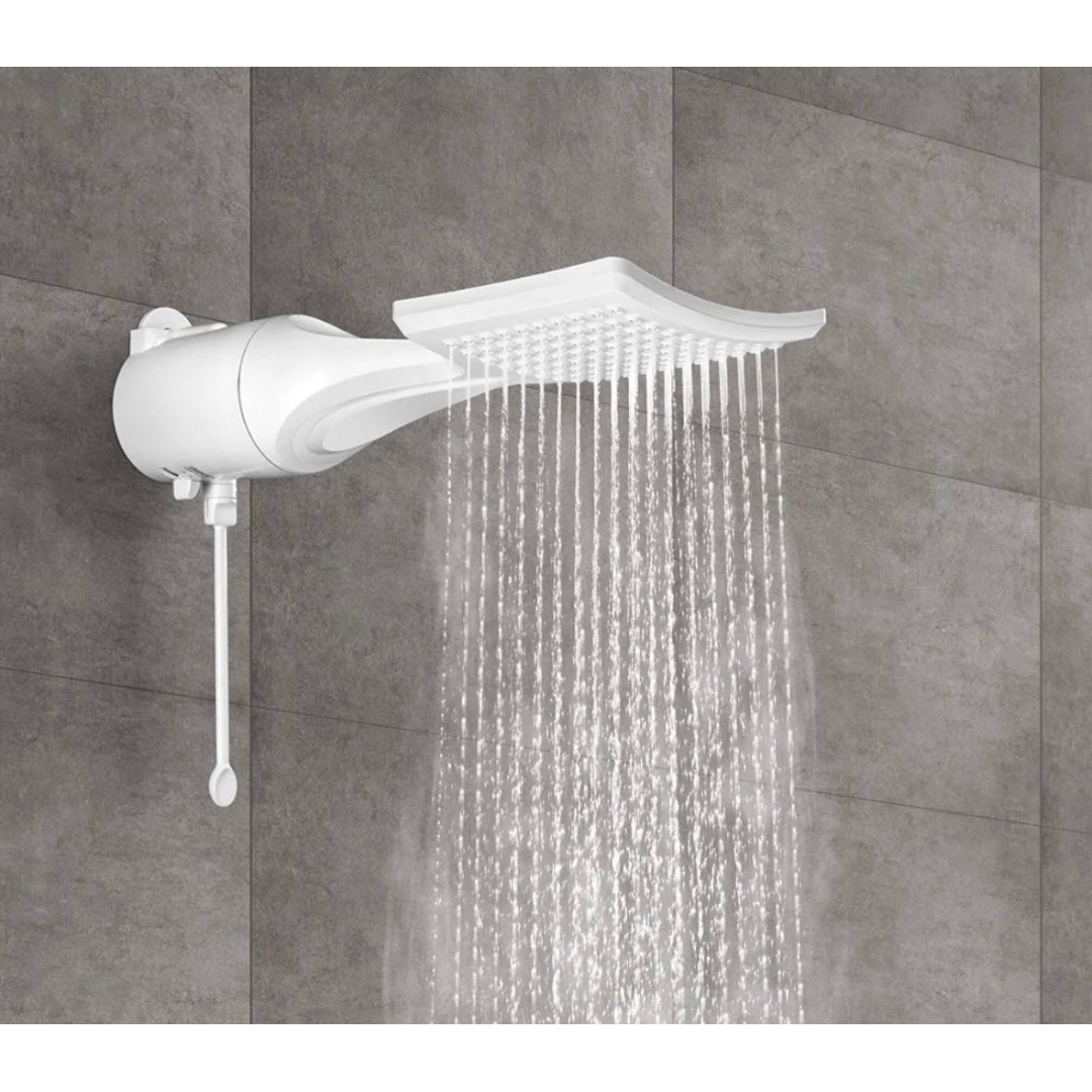 Chuveiro Ducha Lorenzetti Loren Shower Eletrônico Branco 6800w 220v 6.8 Kw