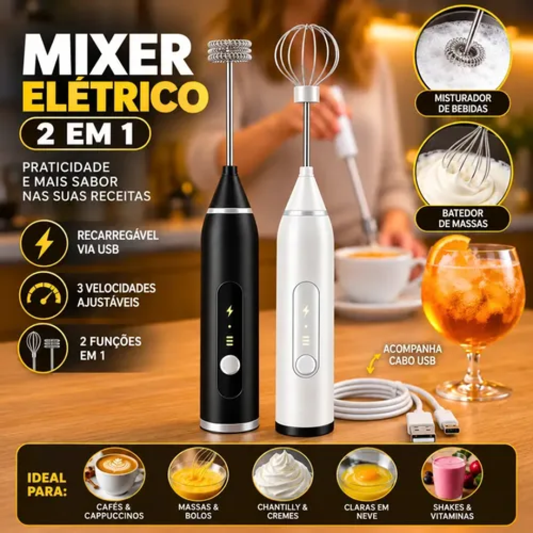 Mini Mixer Misturador para Bebidas