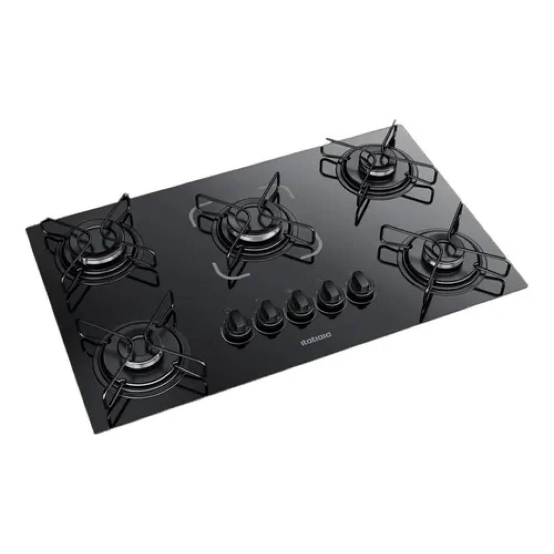 Cooktop Fogão Itatiaia Essencial 5 Bocas Bivolt Preto Preto 127/220v