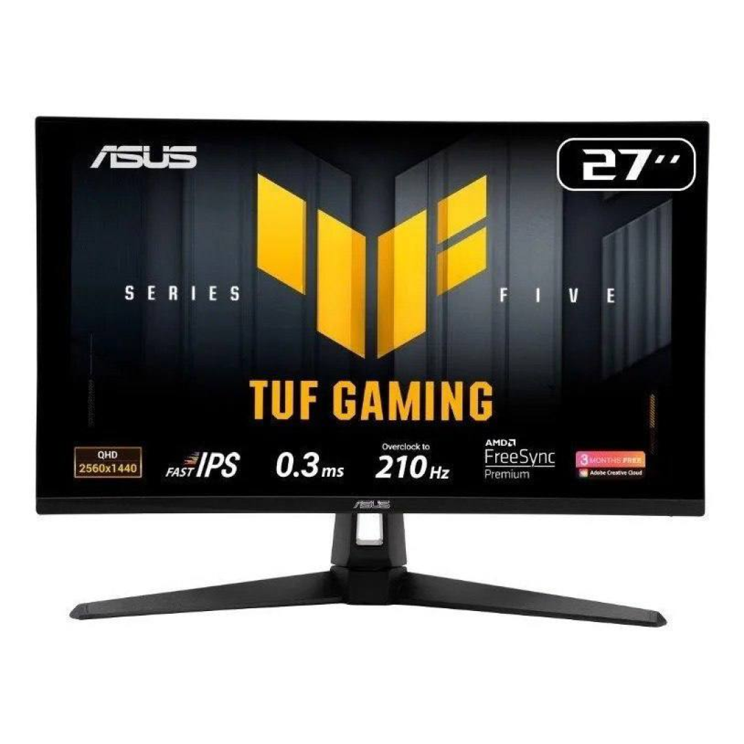 Monitor Gamer Asus Tuf Vg27aq5a 27  Qhd 210hz 0.3ms Fast Ips Preto
