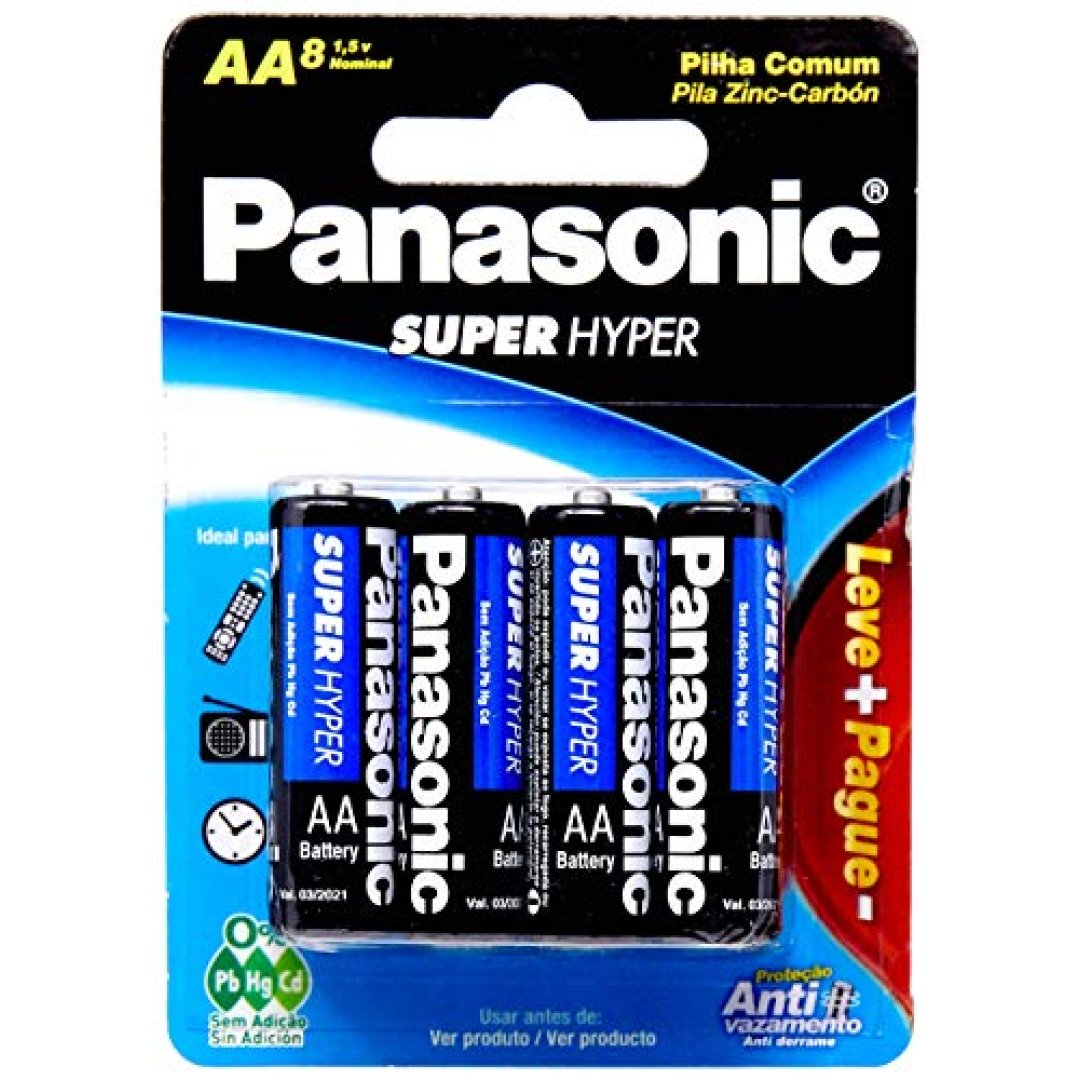 Pilha Panasonic 8Un