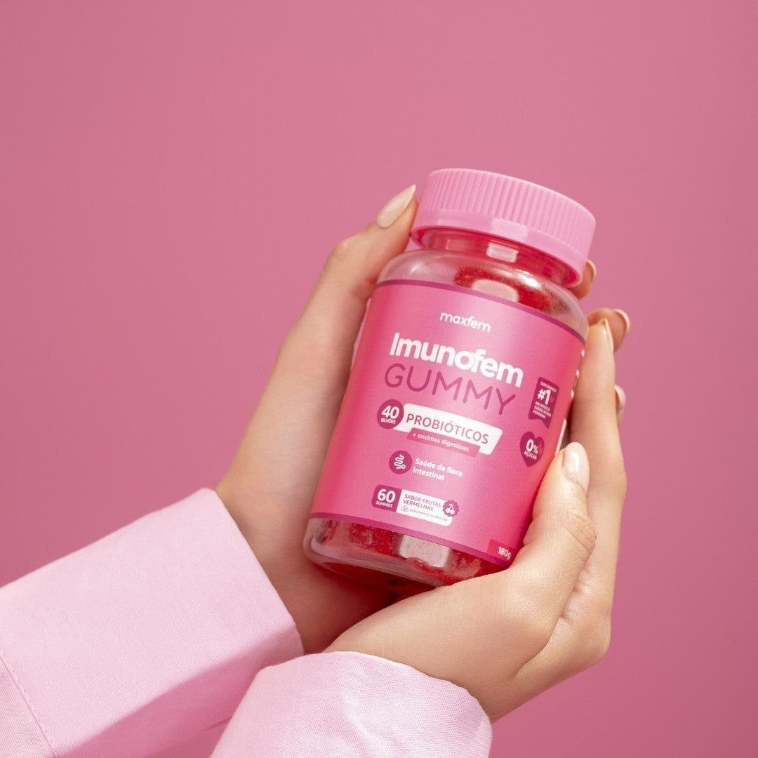 Imunofem Gummy Probiótico 40bi Feminino Ph Íntimo Saúdável