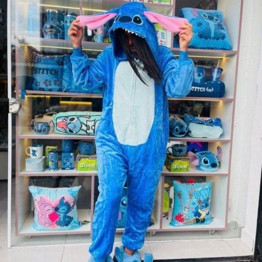 Pijama Macacão Kigurumi Stitch
