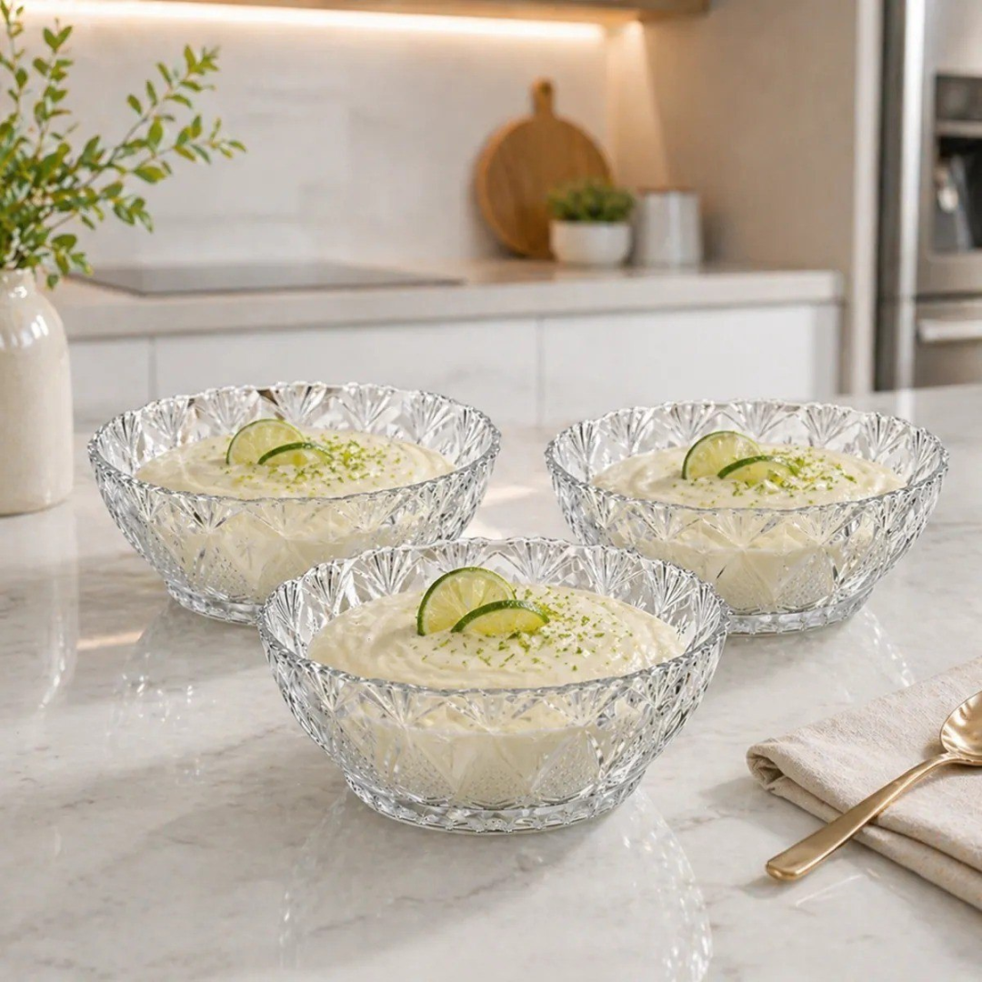 Jogo com 6 Bowls de Vidro para Sobremesas