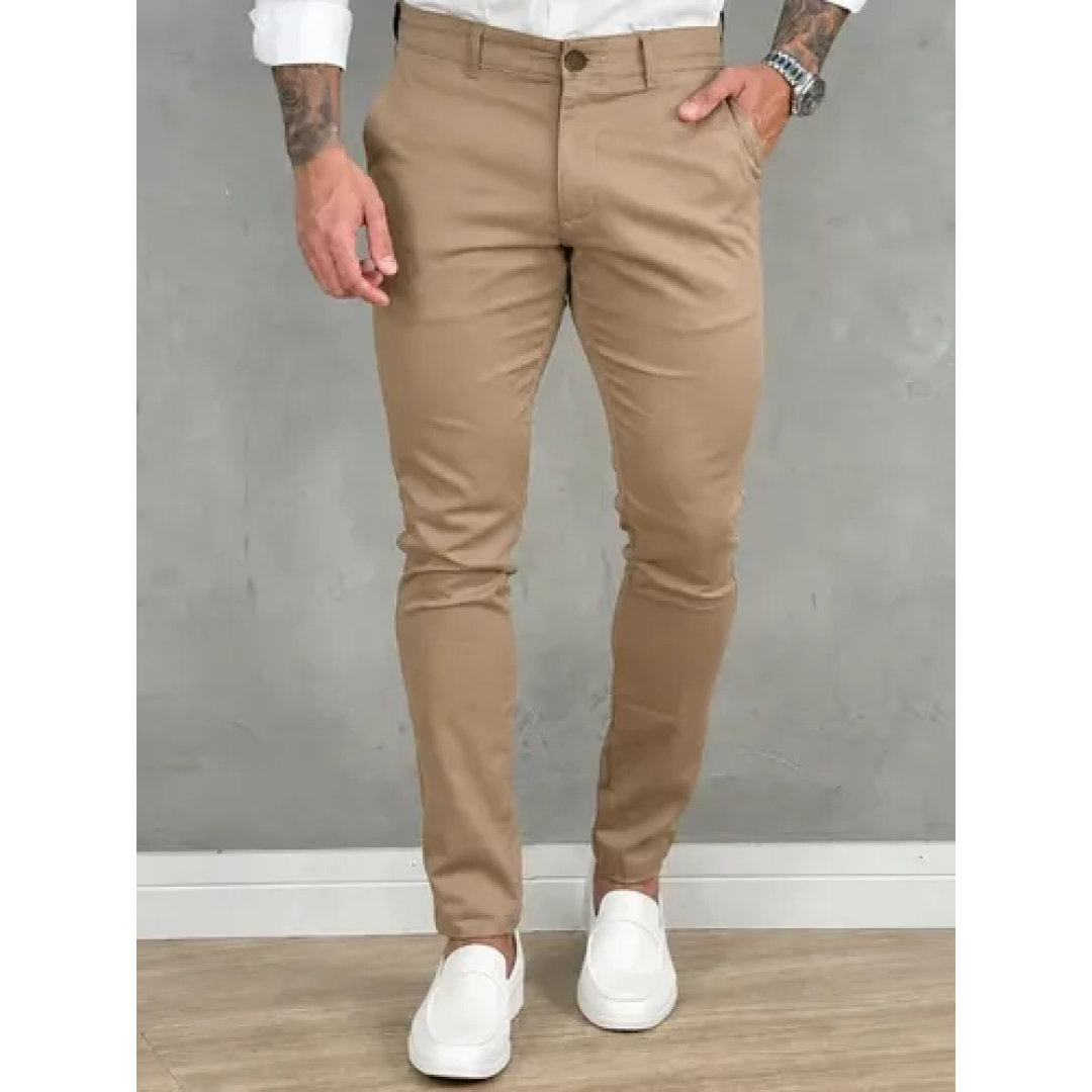 Calça Sarja Alfaiataria Esporte Fino (4 cores)