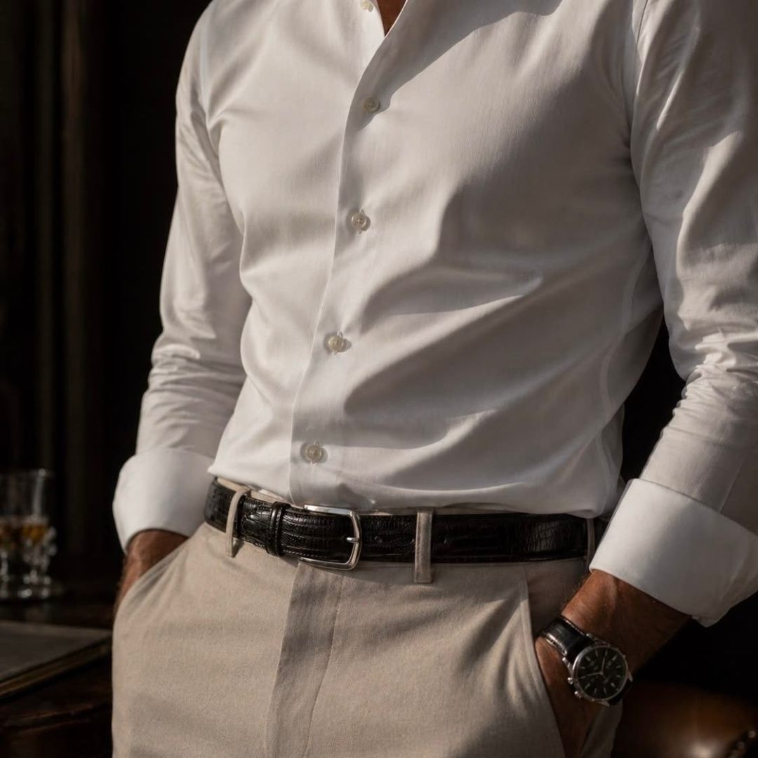 Camisa Social Slim Manga Longa