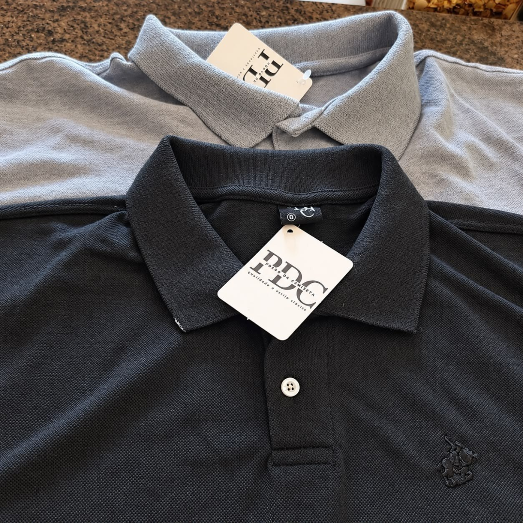 Kit com 2 Camisas Polo Piquet