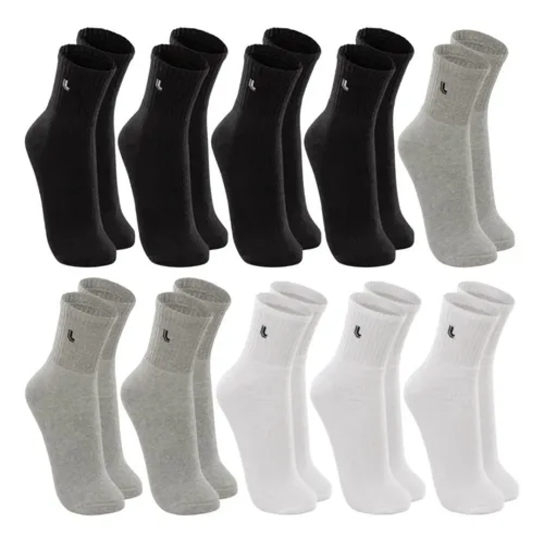 Kit com 10 Pares de Meias Lupo Cano Médio