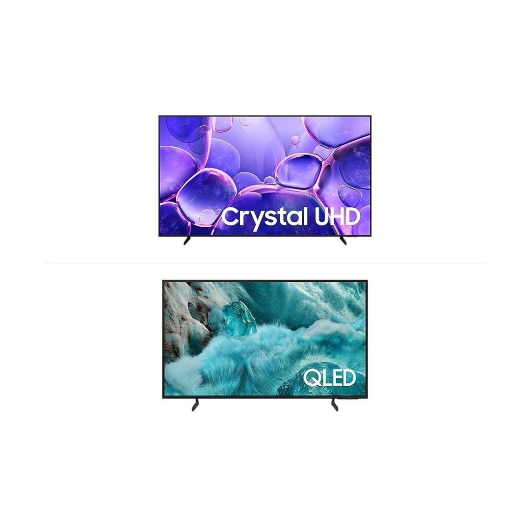 Smart TV 85" Crystal UHD 4K U8100F + Vision AI TV 50" QLED Ultra 4K