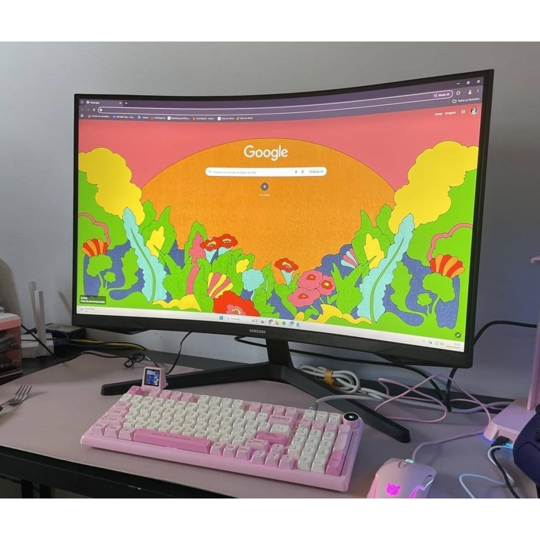 Monitor Gamer Samsung Odyssey G5, 27 , Qhd, 165hz Cor Preto
