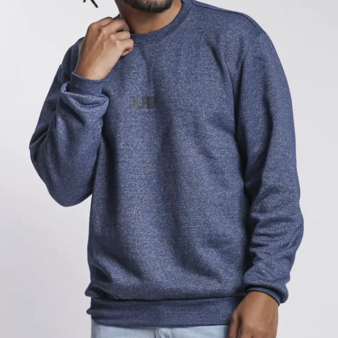 Moletom Gola Careca Polo Wear Azul