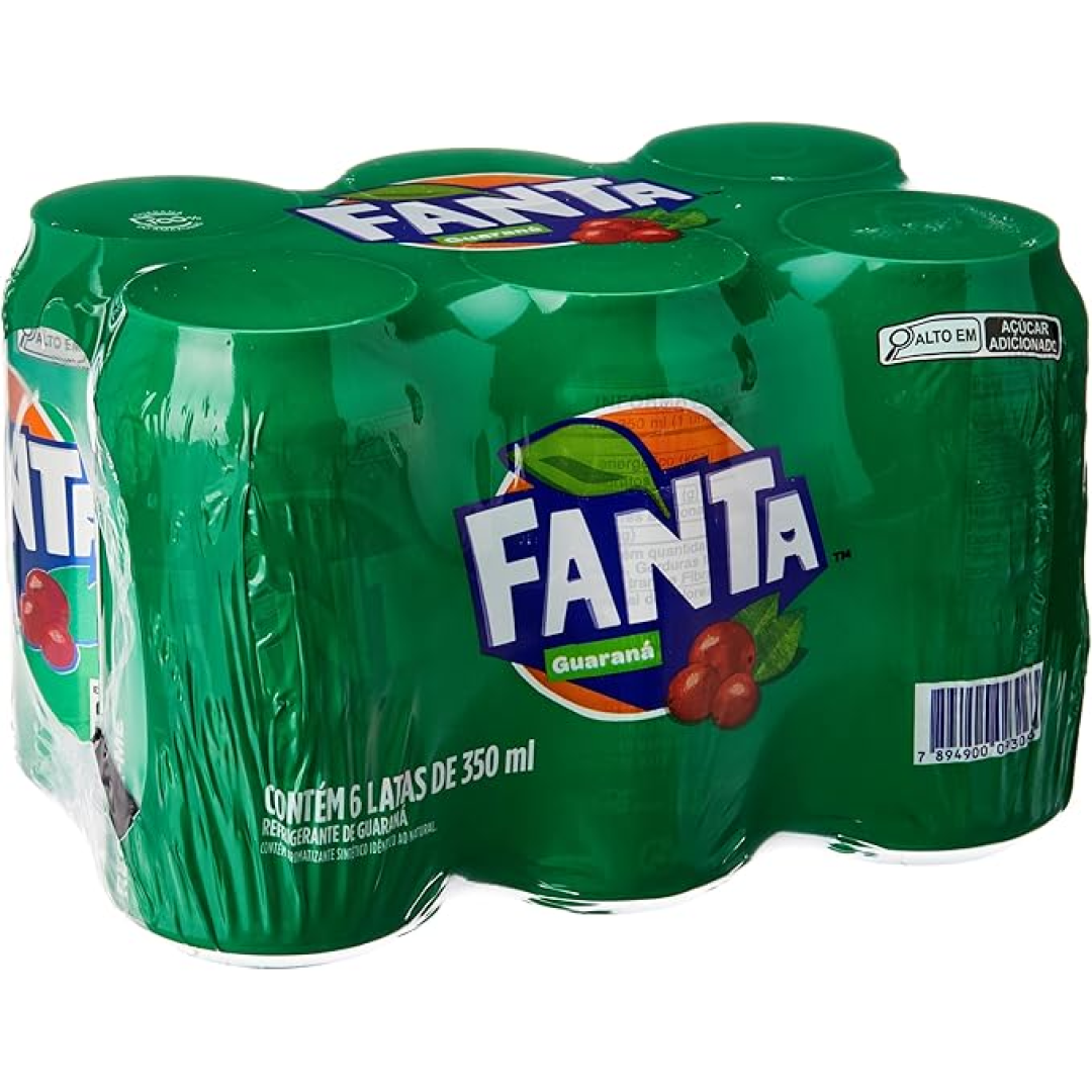 Pack de Fanta Guaraná 350ml 6 unidades