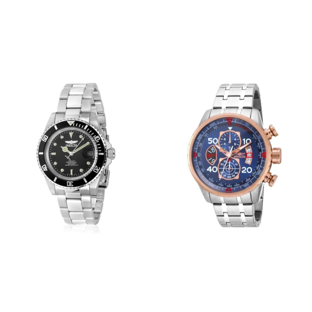 Invicta Relógio automático masculino Pro Diver Collection Coin-Edge Aço inoxidável