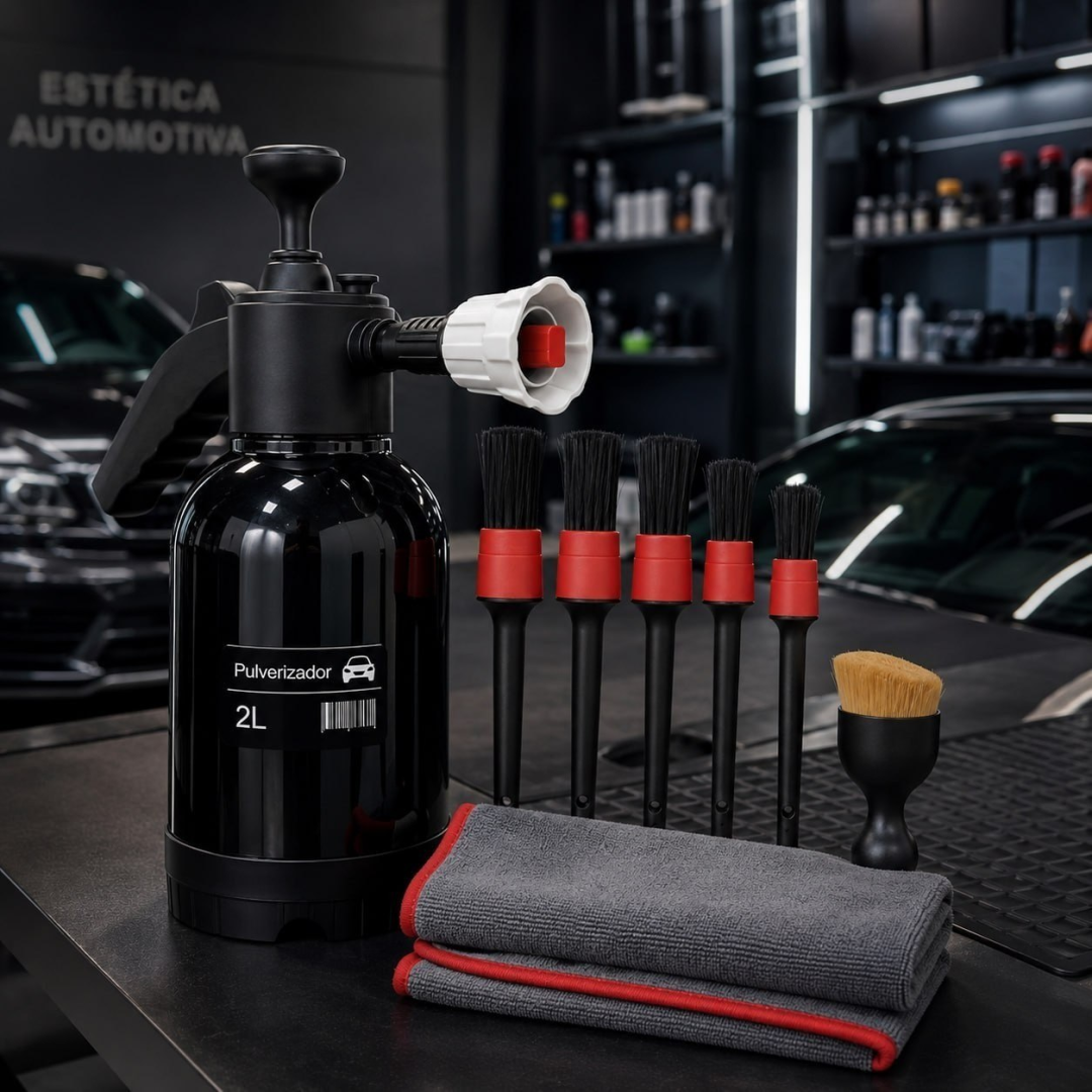 Kit Pulverizador Profissional 2L + Pincel e Toalha