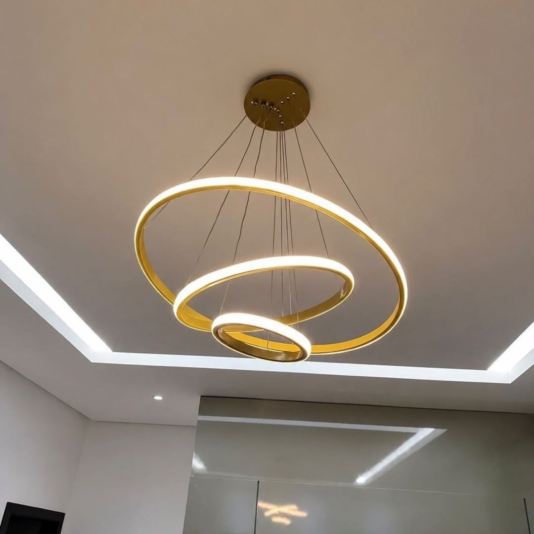 Lustre Led Sala Moderno 60w 3 Arcos