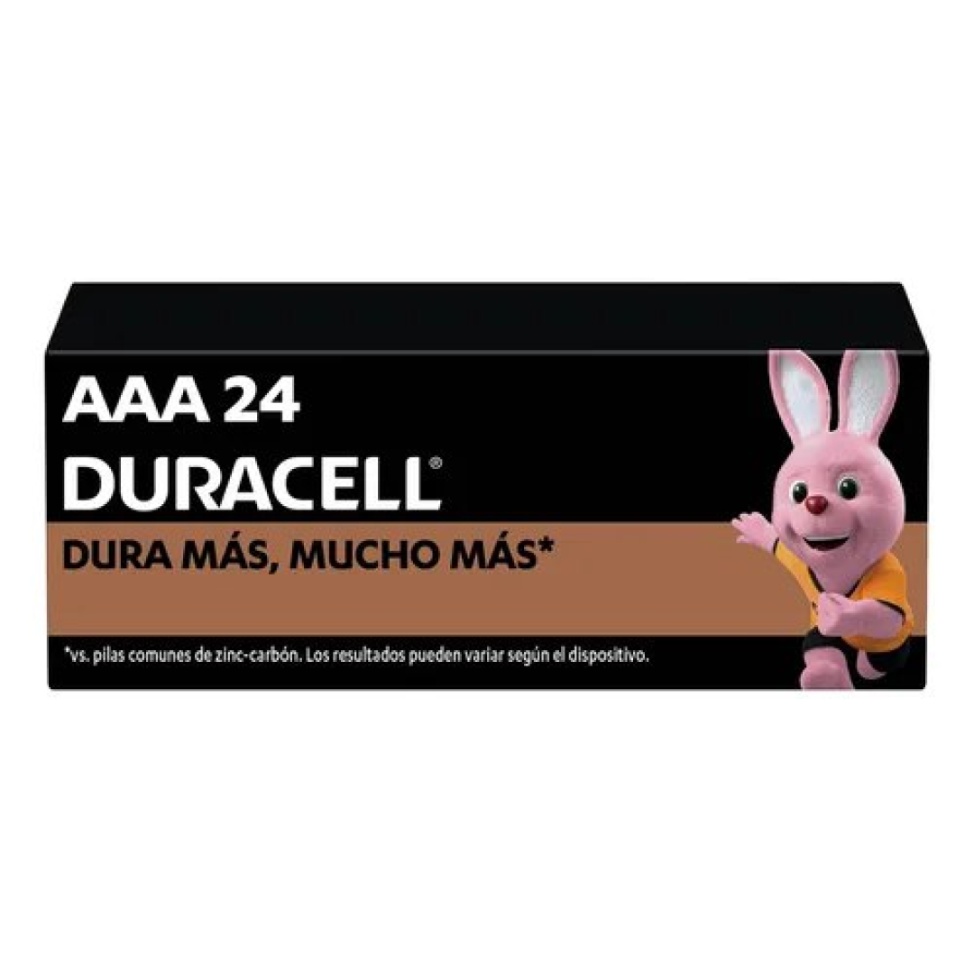 Pilha AAA Duracell Coppertop MN2400 Cilíndrica - kit de 24 unidades