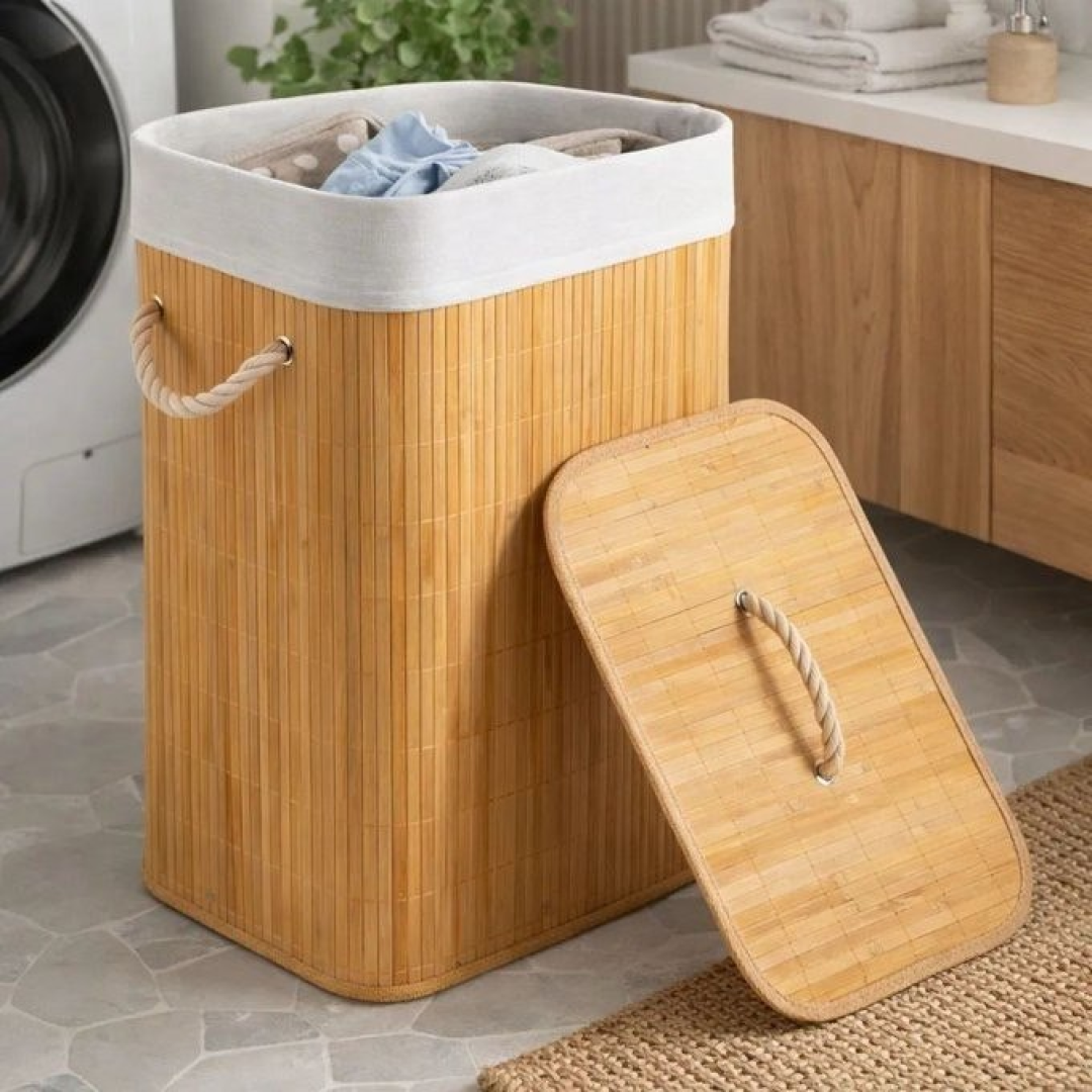 Cesto Bambu Retangular 72L