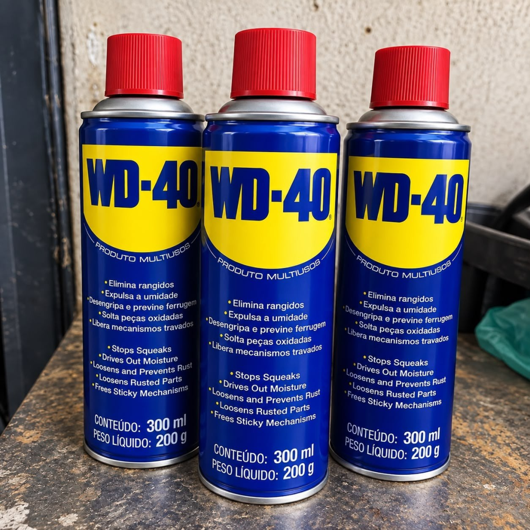 Kit com 3 Wd40 Spray Multiusos Desengripa Lubrifica 300ml