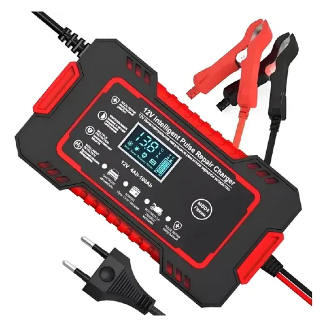 Carregador de Bateria Automotiva Portátil 12V 6A