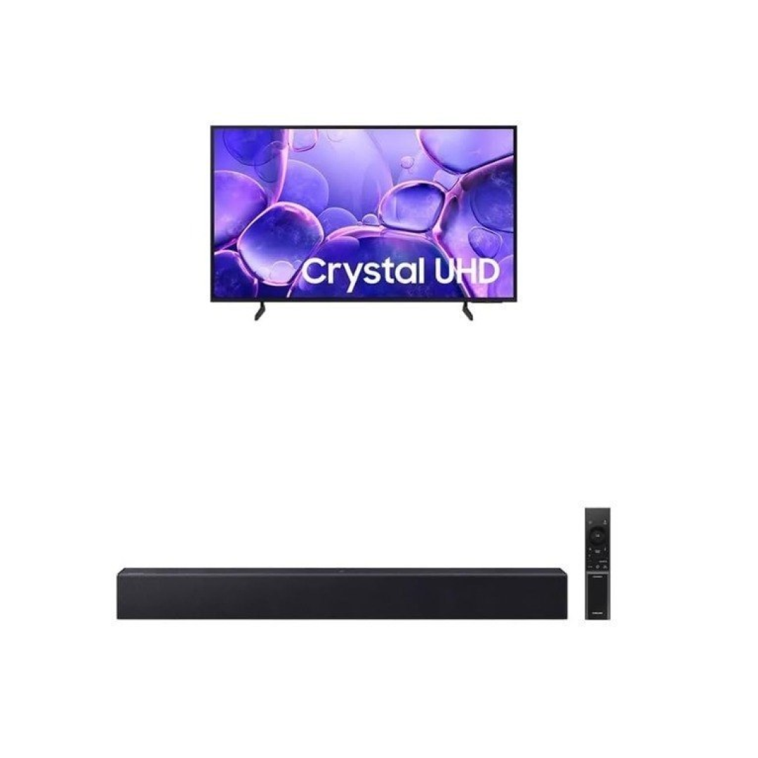 Samsung Combo Smart TV 55" Crystal UHD 4K U8600F + Soundbar HW-B400F