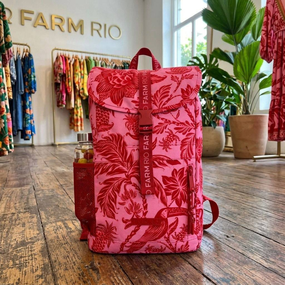 Mochila Farm Coisa Nossa Amalfi Vermelha