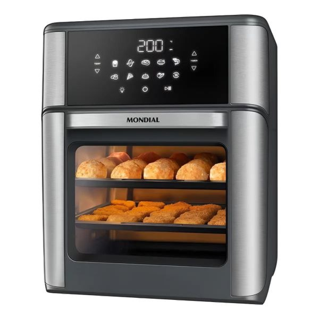 Fritadeira Elétrica Air Fryer Forno 12L AFON-12L-GI 2000W Painel Digital