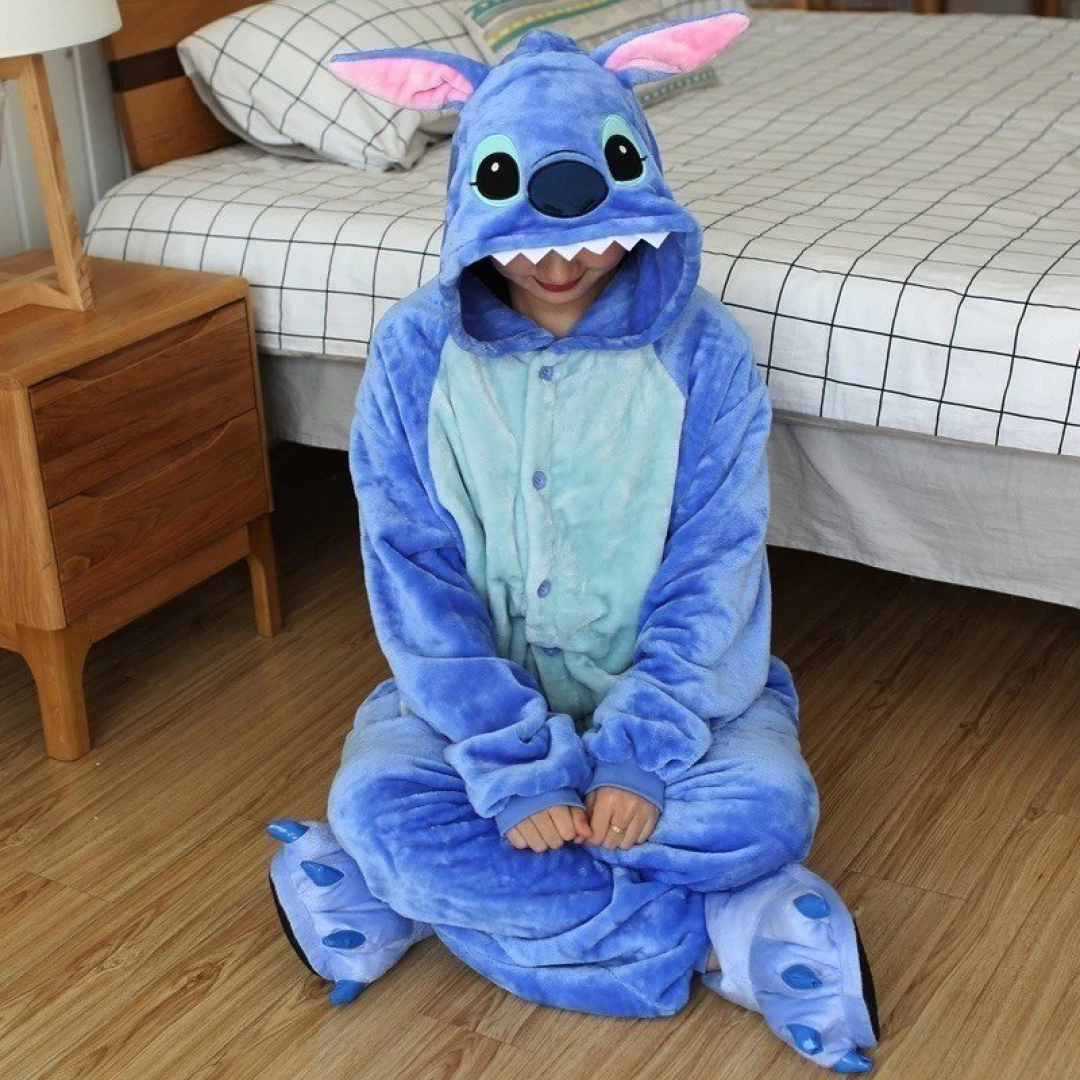 Pijama Macacão Kigurumi Stitch