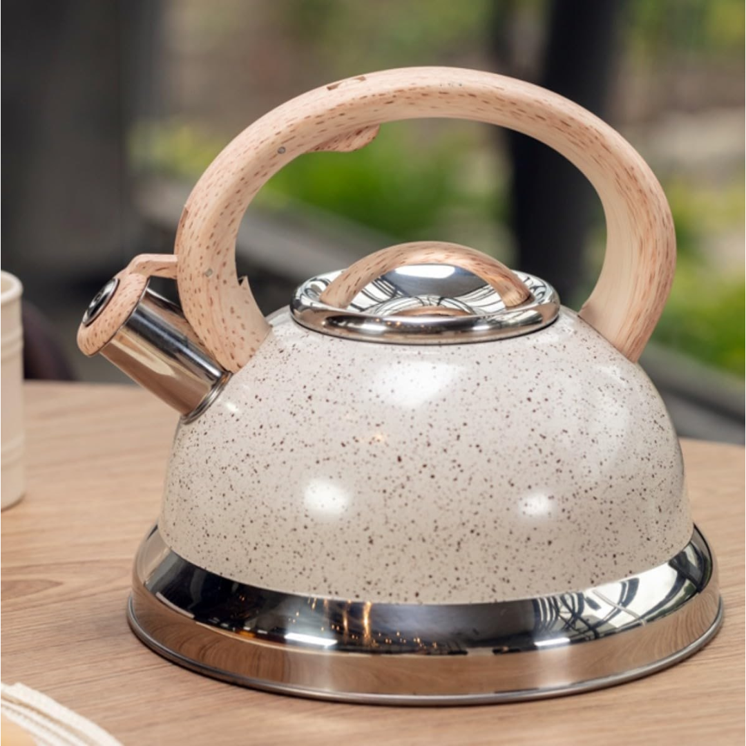Chaleira Com Apito Brinox 2,7l Roma Areia