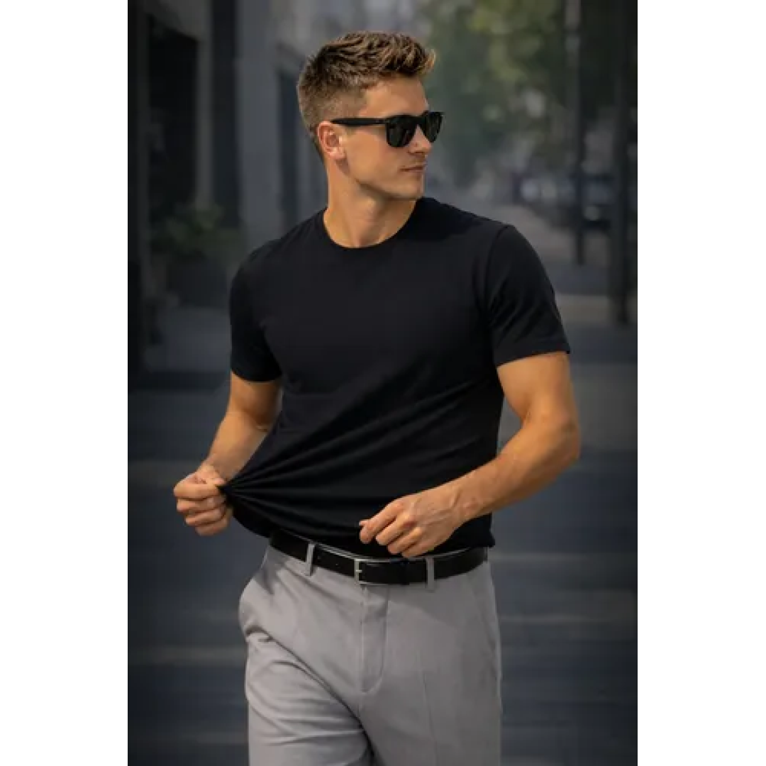 Camiseta Modal Algodão Malha Peruana