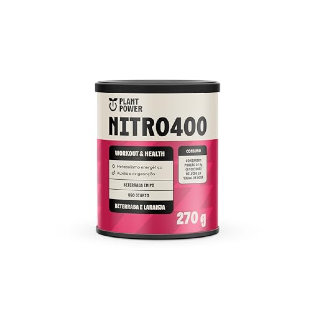 2x Plant Power Nitrato de Beterraba Nitro400 Laranja Lata 270g