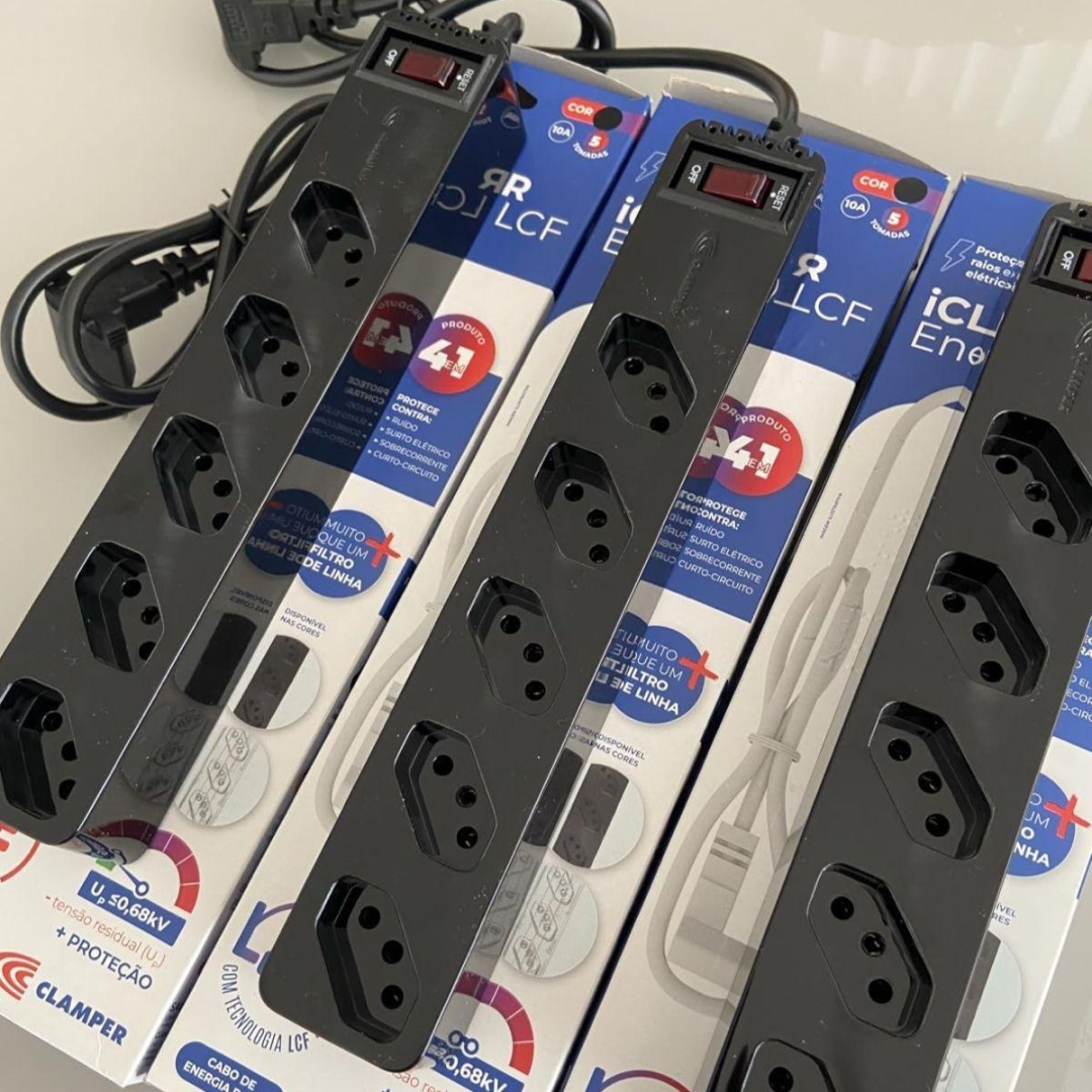 Filtro De Linha Iclamper Energia 5 Tomadas DPS