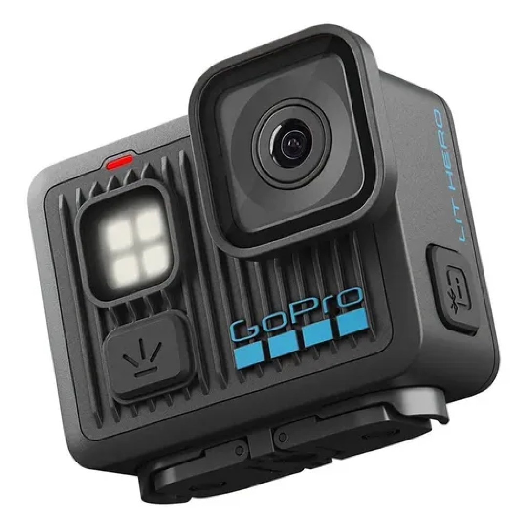 GoPro LIT HERO Câmera de Ação Compacta à Prova d'água com Luz Integrada, Vídeo 4K60 Ultra HD, Foto de 12 MP, Tela Sensível ao toque, Estabilização HyperSmooth