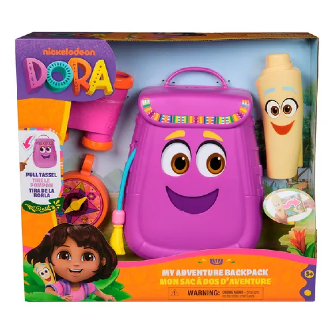 Dora Aventureira Mochila Com Mapa, Binóculo E Bússola