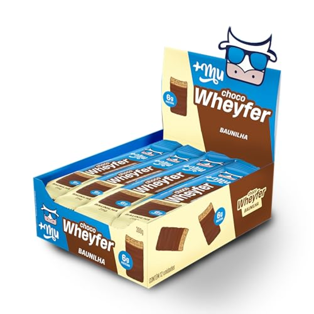 Kit com 12 +Mu Chocowheyfer Proteico 300g