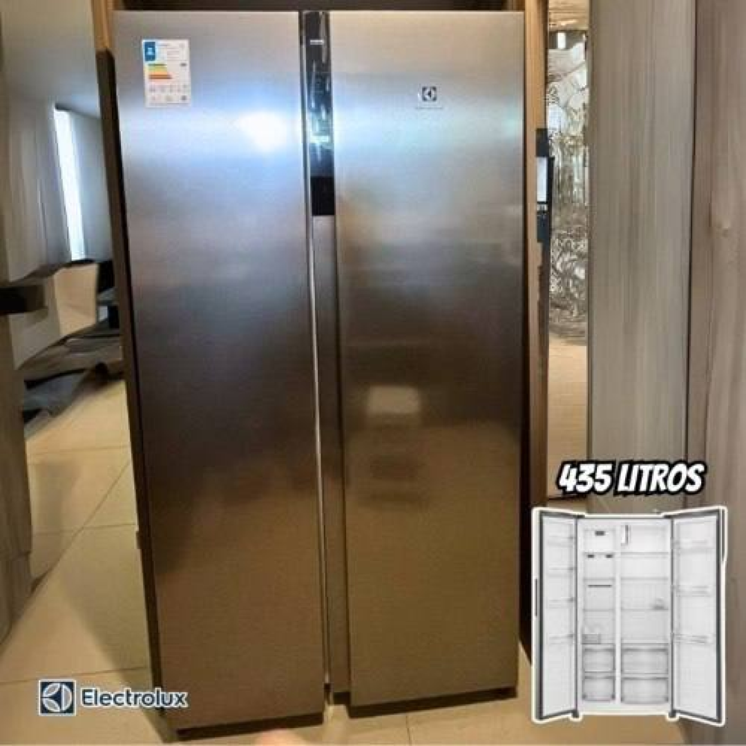 Geladeira Electrolux Side by Side Efficient com Tecnologia Autosense 435L (IS4S) 127V