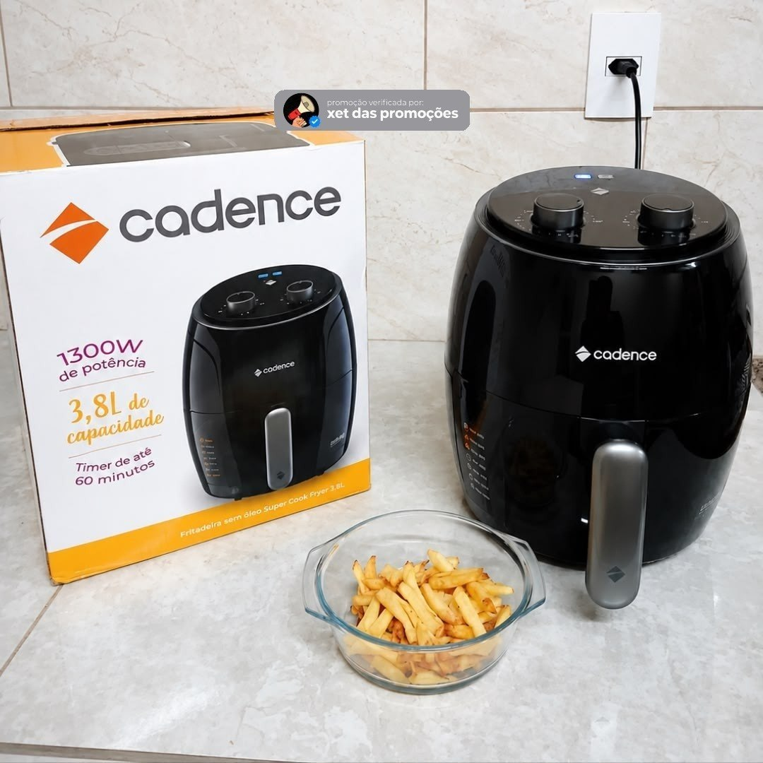Fritadeira Cadence Super Cook Fryer 3,8L 1300W 127V